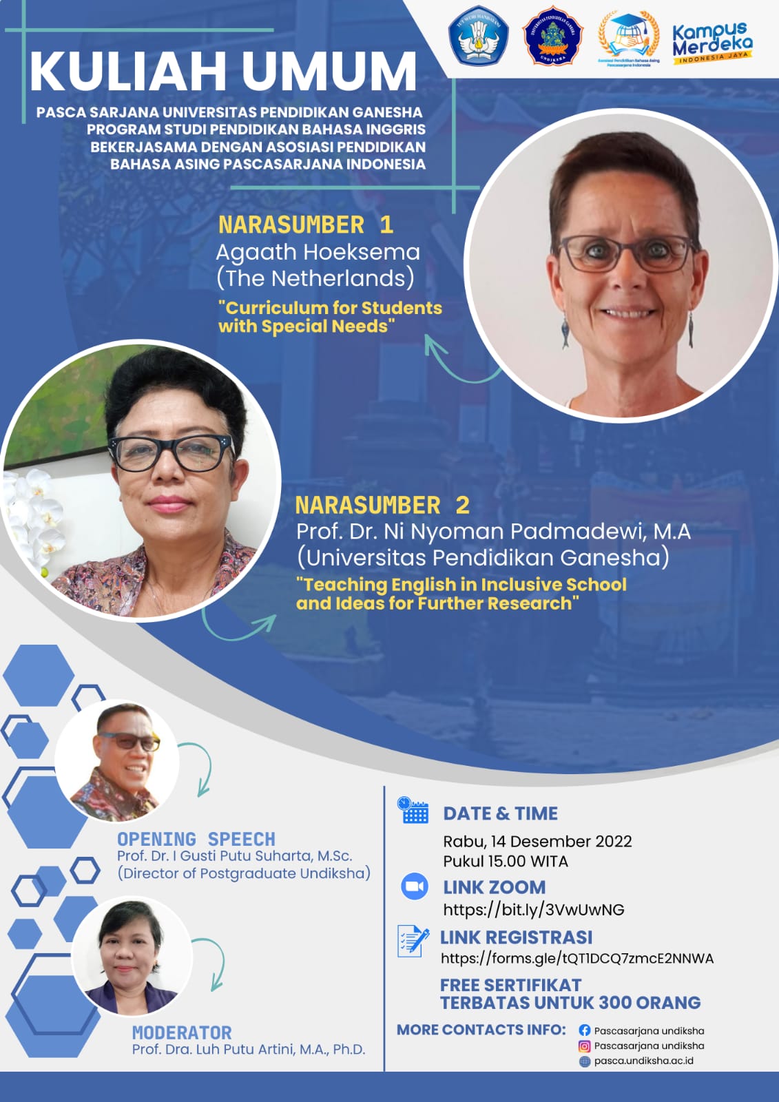 Kuliah Umum Program Studi S3 Pendidikan Bahasa dan Sastra