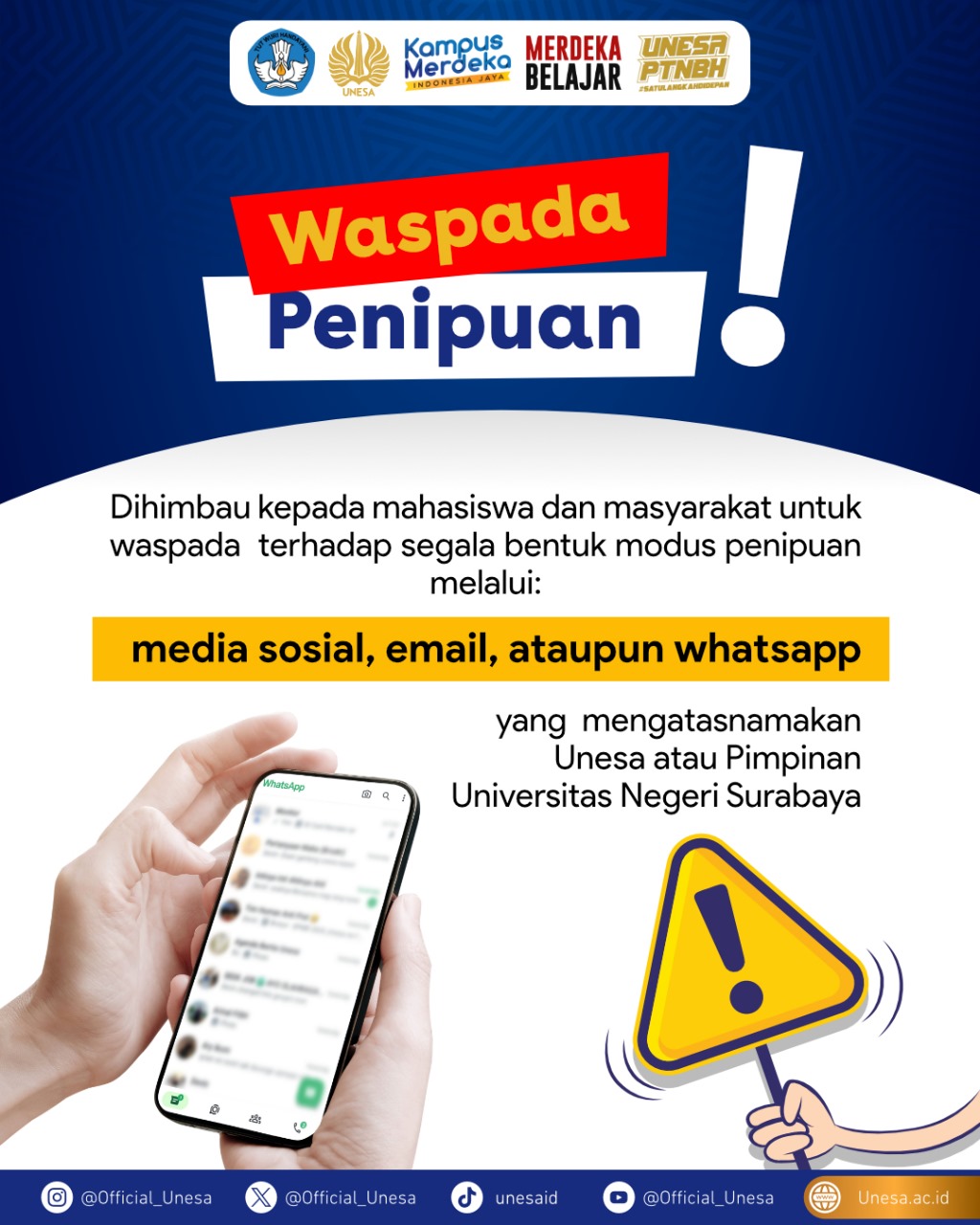 Himbauan Waspada Terhadap Berbagai Modus Penipuan Mengatasnamakan ...