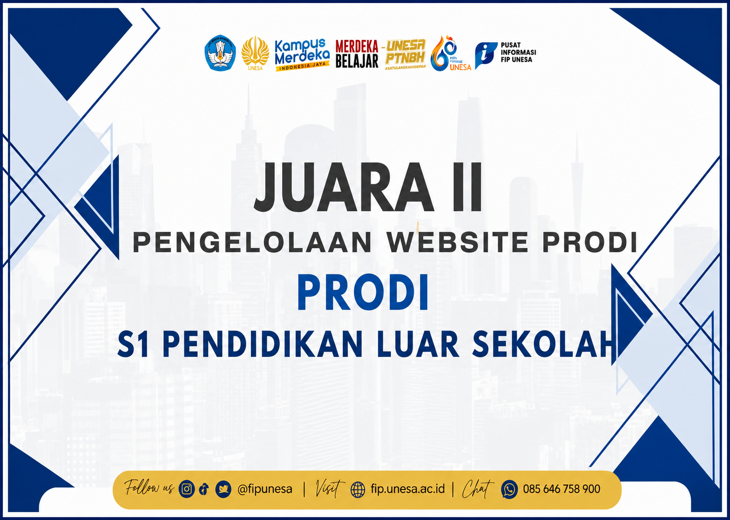 Juara 2 Pengelola Website Terbaik