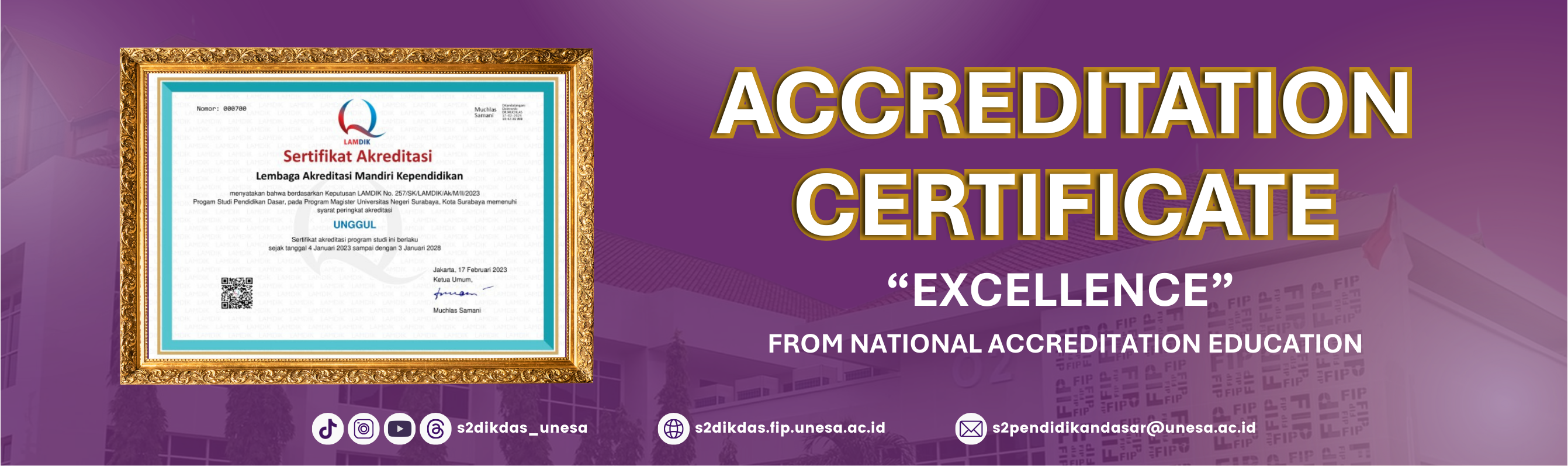 DESAIN BERANDA AKREDITASI