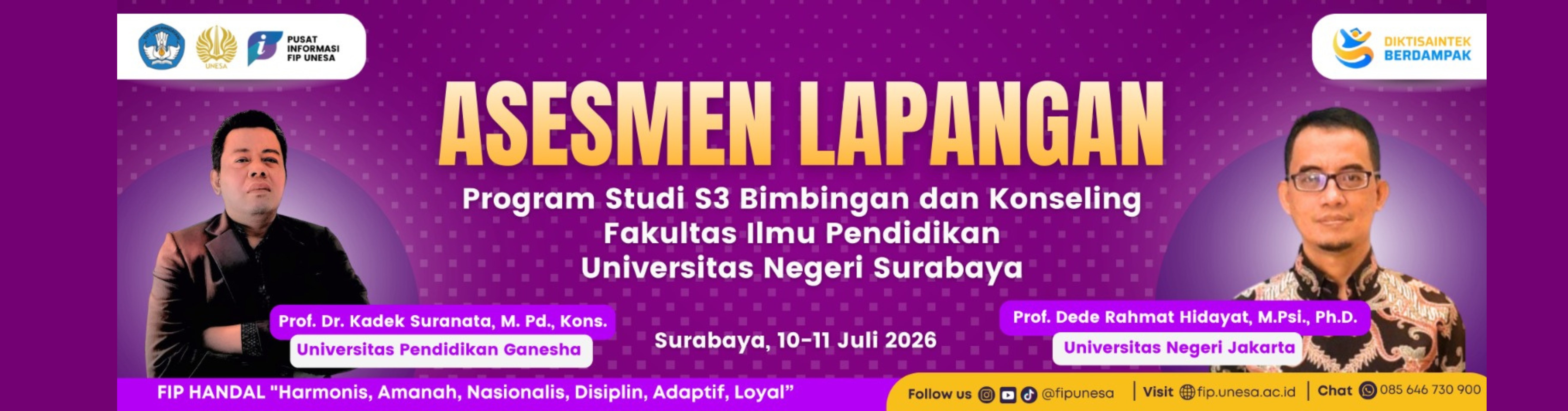 Asesmen Lapangan S3 BK UNESA
