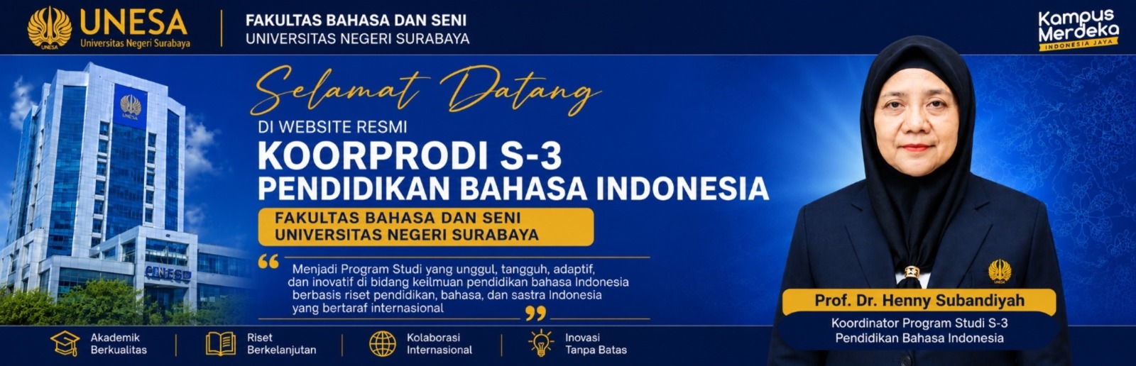 Welcome Koorprodi S-3 Pendidikan Bahasa Indonesia