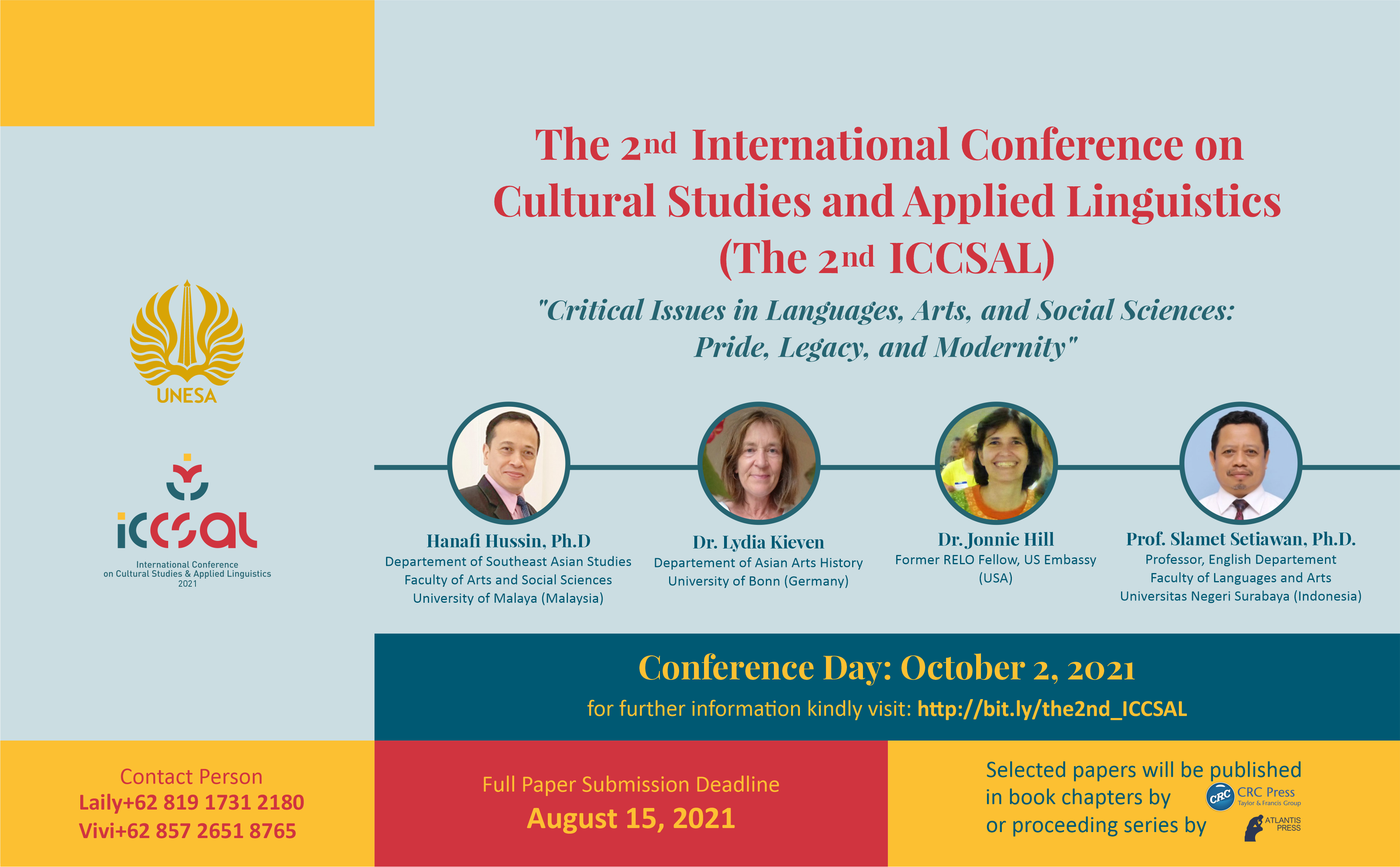 THE 2ND INTERNATIONAL CONFERENCE ON CULTURAL STUDIES AND APPLIED