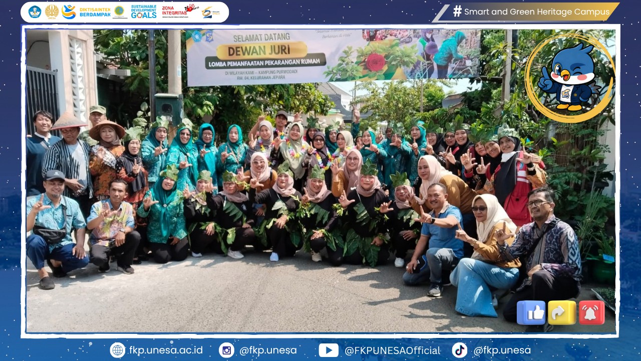 Menyemai Ketahanan Pangan Keluarga: Sinergi FKP UNESA dan PKK Surabaya Mengoptimalkan Pekarangan Warga Bubutan Menuju Masyarakat Sehat Berkelanjutan