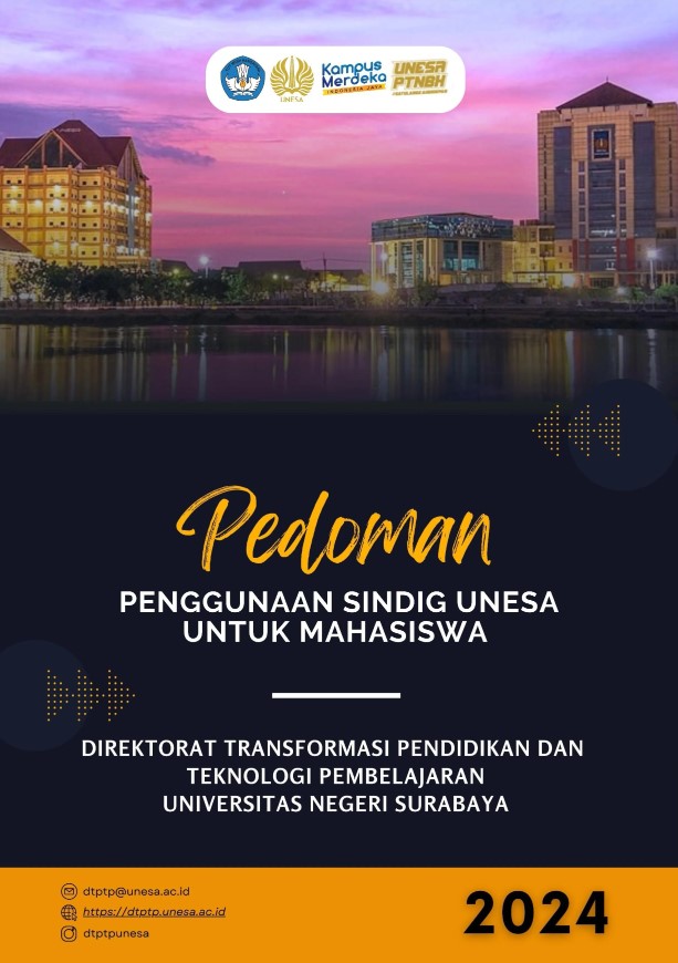 BUKU PANDUAN PENGGUNAAN SINDIG UNESA UNTUK MAHASISWA UNIVERSITAS NEGERI ...