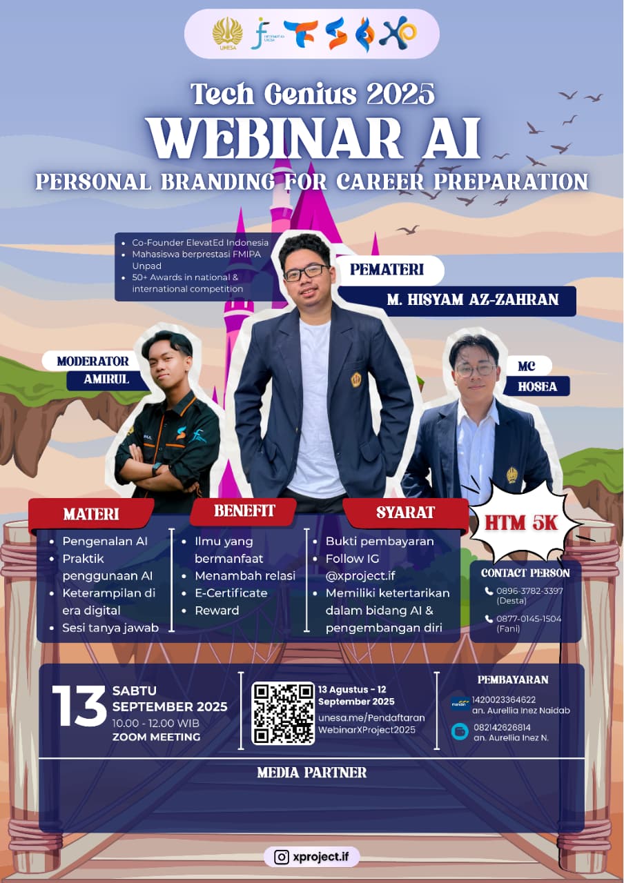X-Project: Tech Genius 2025 Siap Bantu Persiapan Karier Lewat Webinar AI