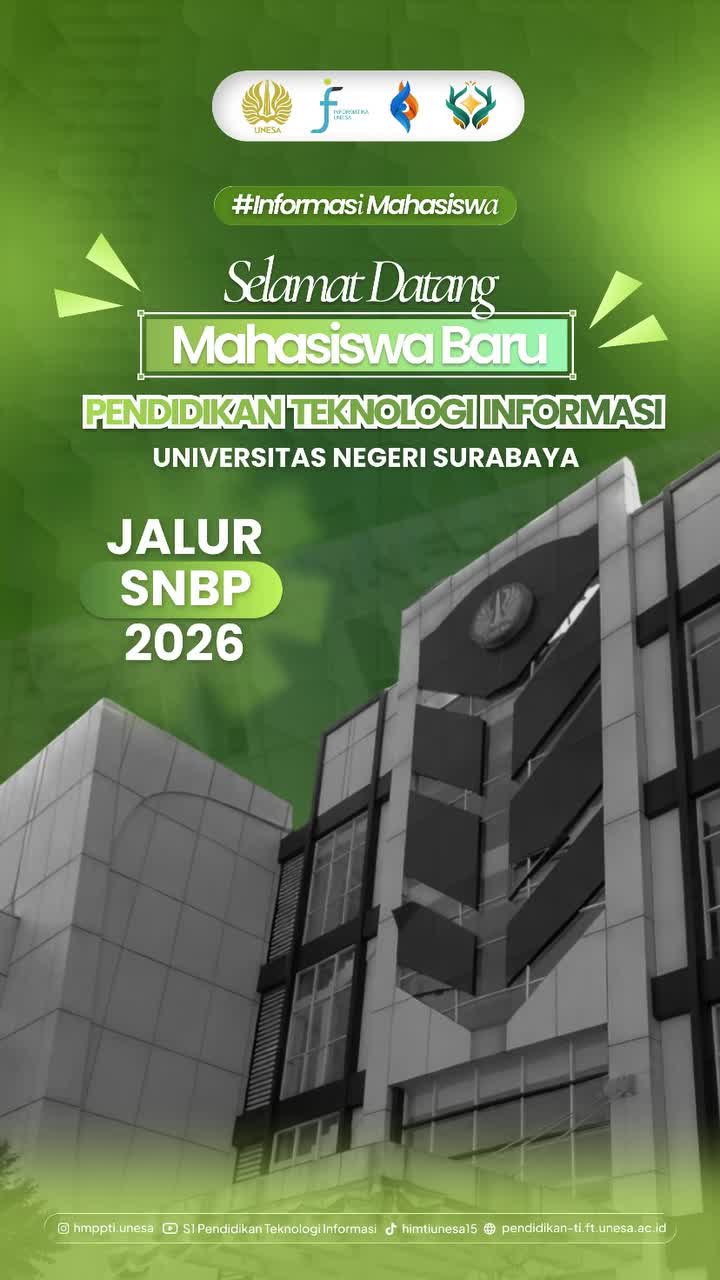 Selamat Datang Mahasiswa Baru Program Studi Pendidikan Teknologi ...