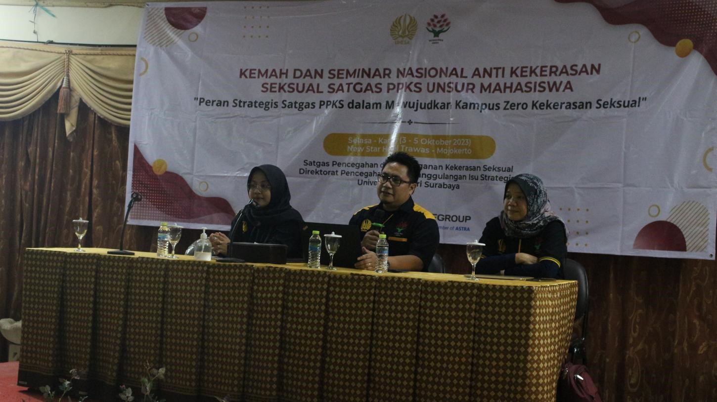 Camp dan Seminar Nasional Anti Kekerasan Seksual Satgas PPKS Unsur Mahasiswa