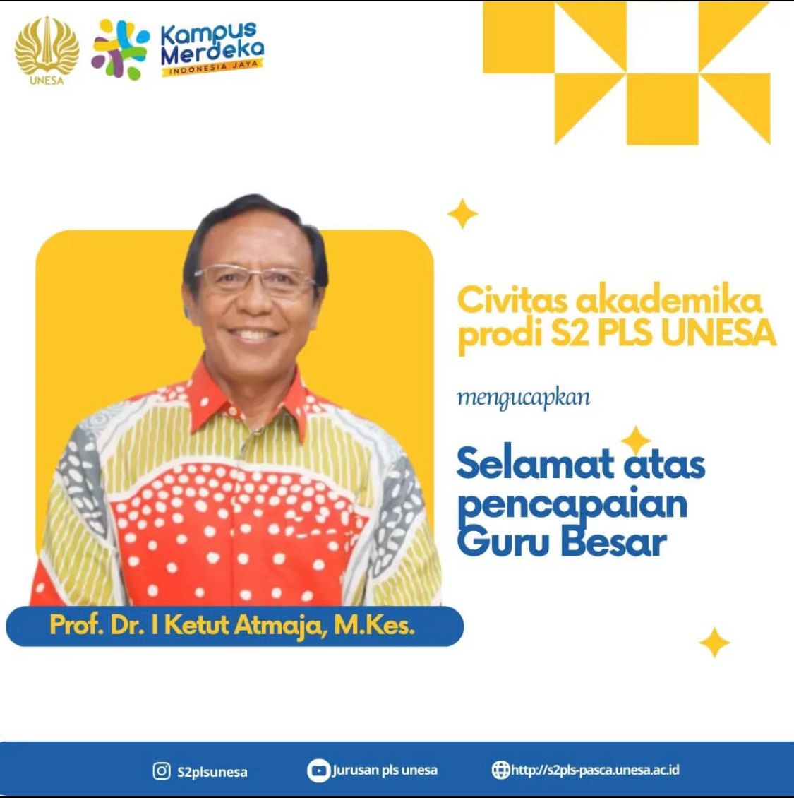 Prof Dr I Ketut Atmaja M Kes