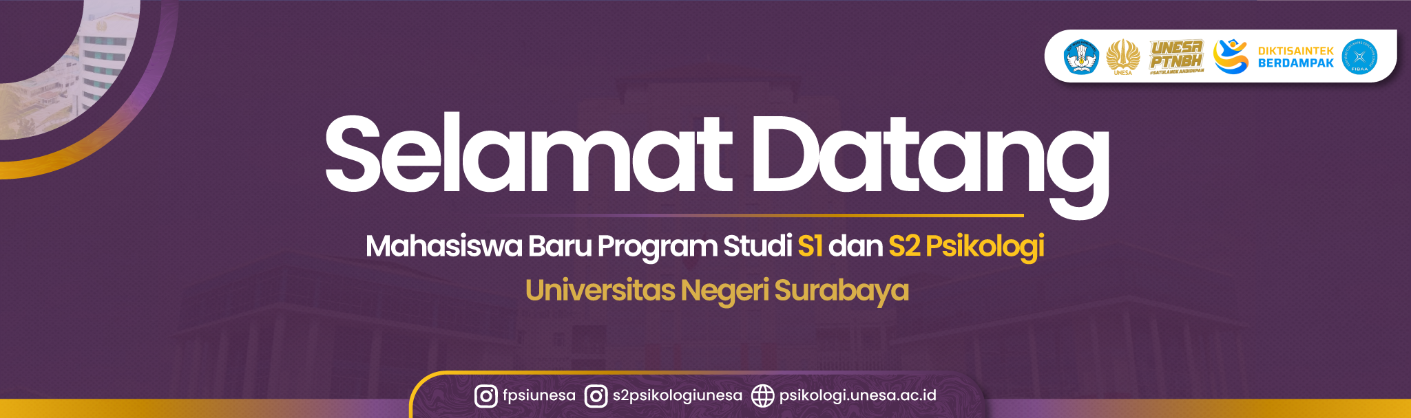 SELAMAT DATANG MHS BARU NO