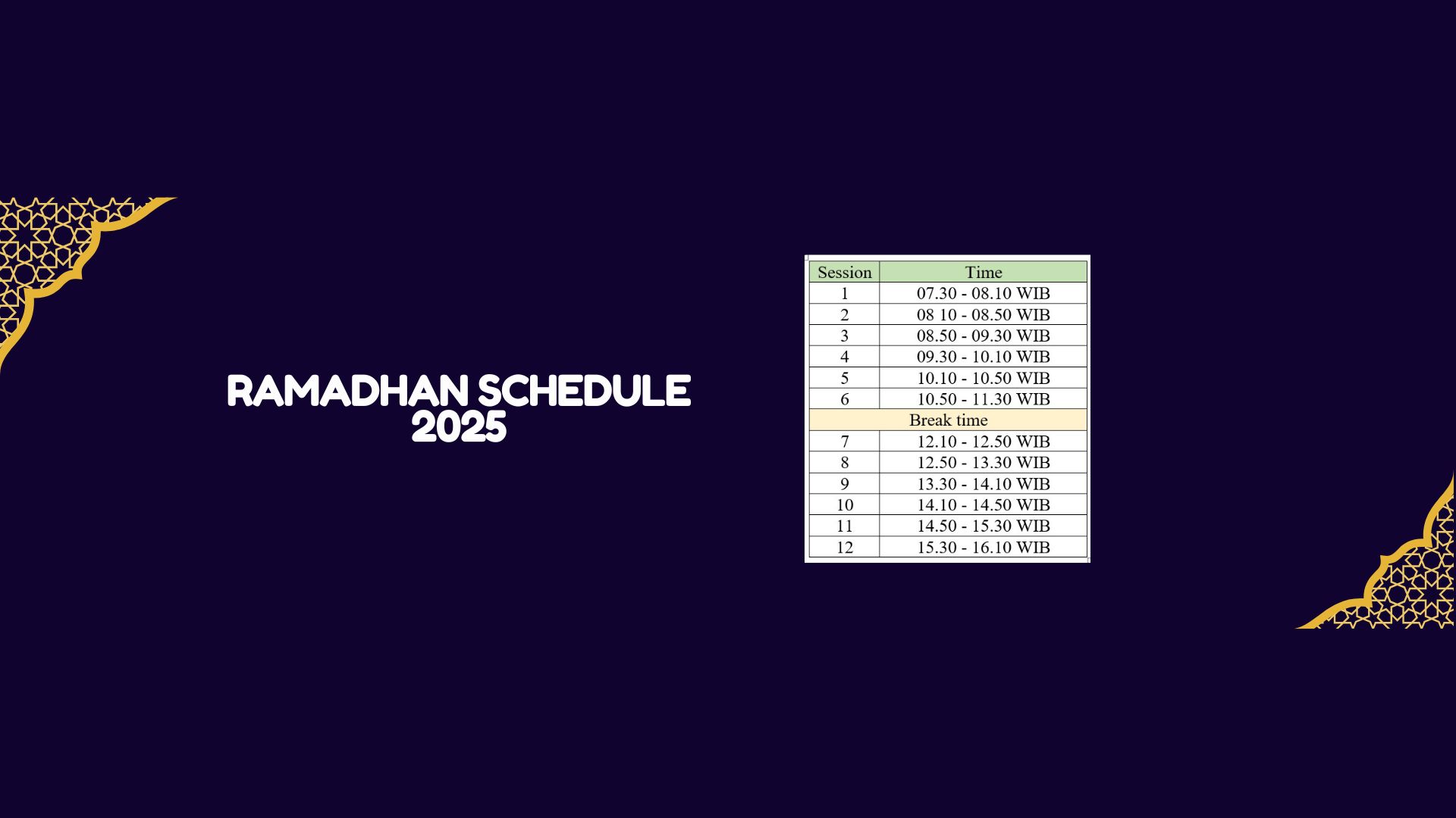 jadwal ramadhan 2025