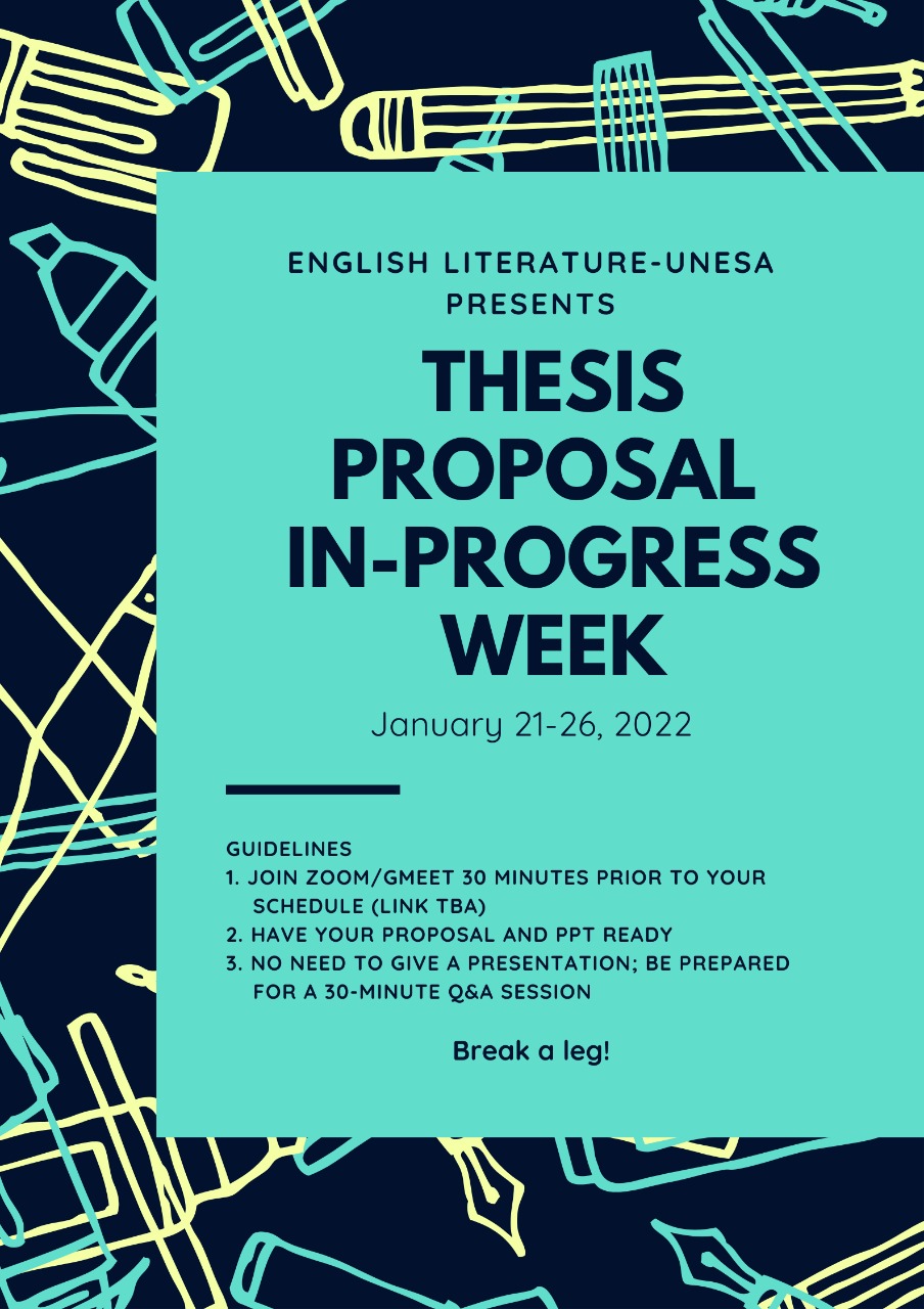 thesis in progress traduccion